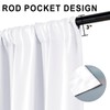 XWZO 100% Blackout Curtains with Tiebacks- 2 Thick Layers Completely