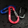 Nanaborn Mini Aluminum Carabiner Lightweight D-Shape Spring Clips (10PCS) for