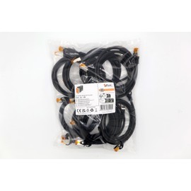 1,5m - Cat.7 Netzwerkkabel Schwarz - 10 Stück Gigabit Ethernet LAN Kabel 10000 Mbit s Patchkabel Cat7 Kabel S FTP PIMF Schirmung LSZH Cat.7 Rohkabel Rj45 Stecker Cat 6a - 10 x 1,5 Meter