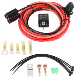 ISINFLASH Electric Fuel Pump Relay Wiring Harness Kit Universal Fit 12V System P/N 30247 40 AMP Relay Bypass Waterproof 12V Relay Switch Kit Heavy Duty Long Wires
