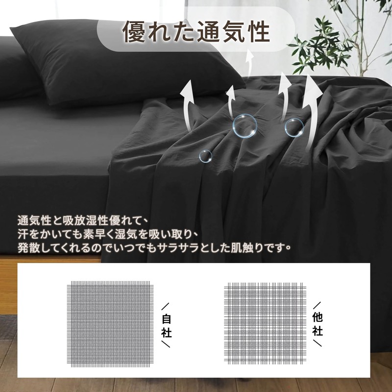HOSUR Duvet Cover, Compatible with Sensitive Skin, Dust Mite Resistant,