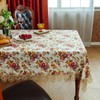 SUTAVIA Lace Tablecloth Rectangular 60"x84" Purple Floral Embroidery