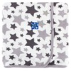 KicKee Pants Essentials Swaddling Blanket, Unisex- Feather/Rain Stars, One Size