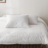 HeimenAogo Egyptian Cotton Duvet Cover Full Size Sateen Weave, Silky