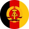 2 x Sticker DDR NVA Emblem Approx. 9 cm Round