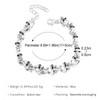 IXDEAXLY Punk Stainless Steel Skull Linked Chain Bracelet Skull Jewelry