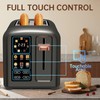 SEEDEEM Toaster 2 Slice, Touch Control Stainless Toaster LCD Display,