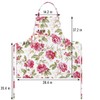 SANFERGE Ladies Plus Size Canvas Apron with 2 Pockets 39