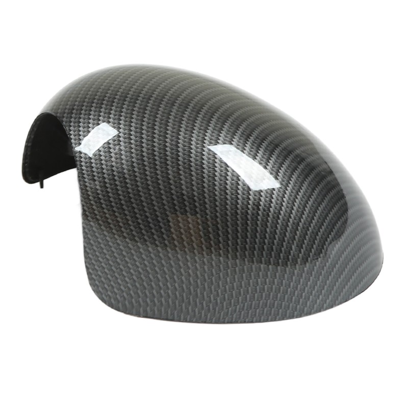 2 Pcs Door Side Rearview Mirror Cover Cap Carbon Fiber