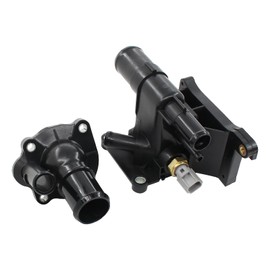 DooFig Thermostat Housing and Engine Coolant Water Outlet w/Sensor Set for Mazda 3 2007-2013 5 2012-2014 6 2009-2013 CX-7 2010-2012