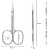 LIKENNY Cuticle Scissors Ultra Fine Curved Blade Small Cuticle Care