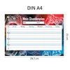Younikat Wipeable A4 Timetable [German Language Product]