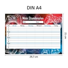 Younikat Wipeable A4 Timetable [German Language Product]
