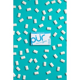 PUR Gum | Aspartame Free Chewing Gum | 100% Xylitol | Sugar Free, Vegan, Gluten Free & Keto Friendly | Natural Peppermint Flavored Gum, 9 Pieces (Pack of 12)