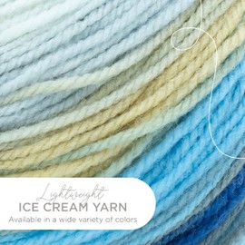 Lion Brand Yarn Ice Cream Yarn, Butter Pecan