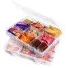 Surflyee 2PCS Snack Box with Compartments, Snack Boxes with 18