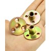 QWORK 3/8"-16 Iron Plate Nut, 25-Piece Set T-nut with Round