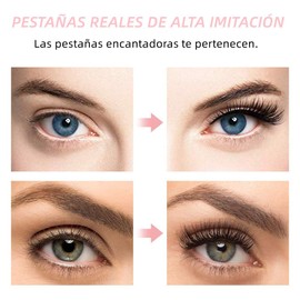 Pestañas Postizas Magneticas,5 Pares Pestañas Postizas Naturales 3D Con Delineador Magnético Y Pinza,Kit De Pestañas Magnéticas Reusables Y Impermeables Con Espejo,No Necesita Pegamento
