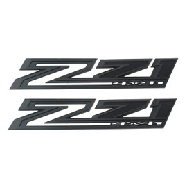 2PCS 2019-2022 Z71 4x4 Fender Emblem 3D Badge OEM Nameplate Letter Logo Decals Sticker Replacement for Silverado 1500 2500hd 3500HD Genuine Parts (Matte Black)