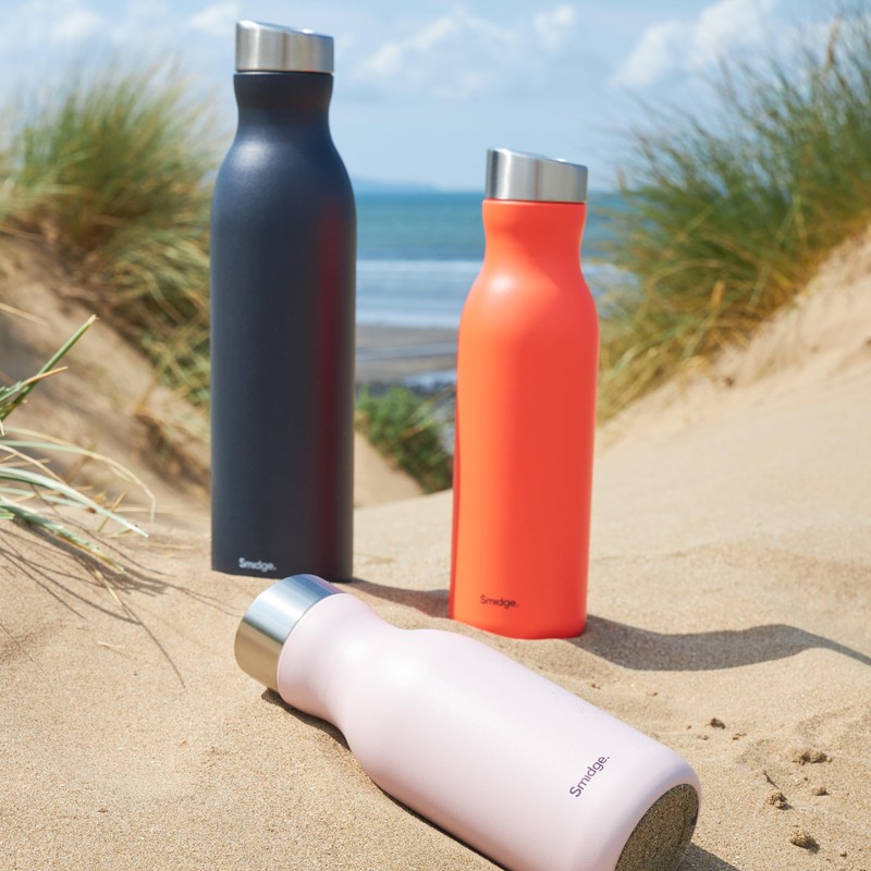 Smidge Water Bottle - 350ml, Aqua, Stainless Steel, Leakproof, Insulated,