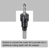 sourcing map 12mm to 12mm Router Collet Extension Rod Chuck