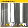 WelvetBLK Light Grey Room Darkening Curtains for Bedroom Living Room