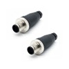 FOWIUNYE - 2 conectores macho M12 de 8 pines, conector
