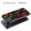 Tabavsit Case Compatible with iPhone13, Flower Floral Pattern. Glass Shell