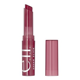 e.l.f. Lápiz labial Sheer Slick, lápiz labial hidratante para un color transparente con un acabado brillante, infundido con vitamina E, vegano y libre