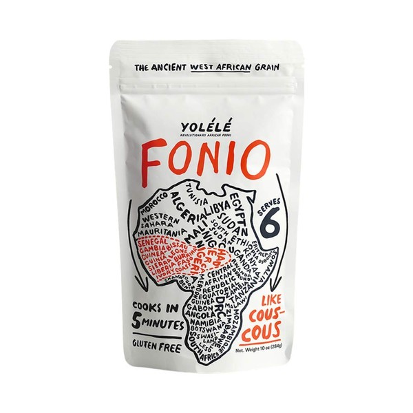 Yolélé Fonio - High Protein - Gluten-Free - Fast Cooking - Vegan - African Ancient Grain - Premium Quality - 3 x 10oz (30oz)