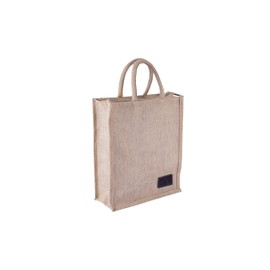 Alpenleder Shopping Bag – Model: Shopping Queen (Handmade) – 100% Sustainable Organic Jute from Regional Agriculture | Jute Bag, Carry Bag Fair Produced (30 x 36.5 x 10 cm), Jute