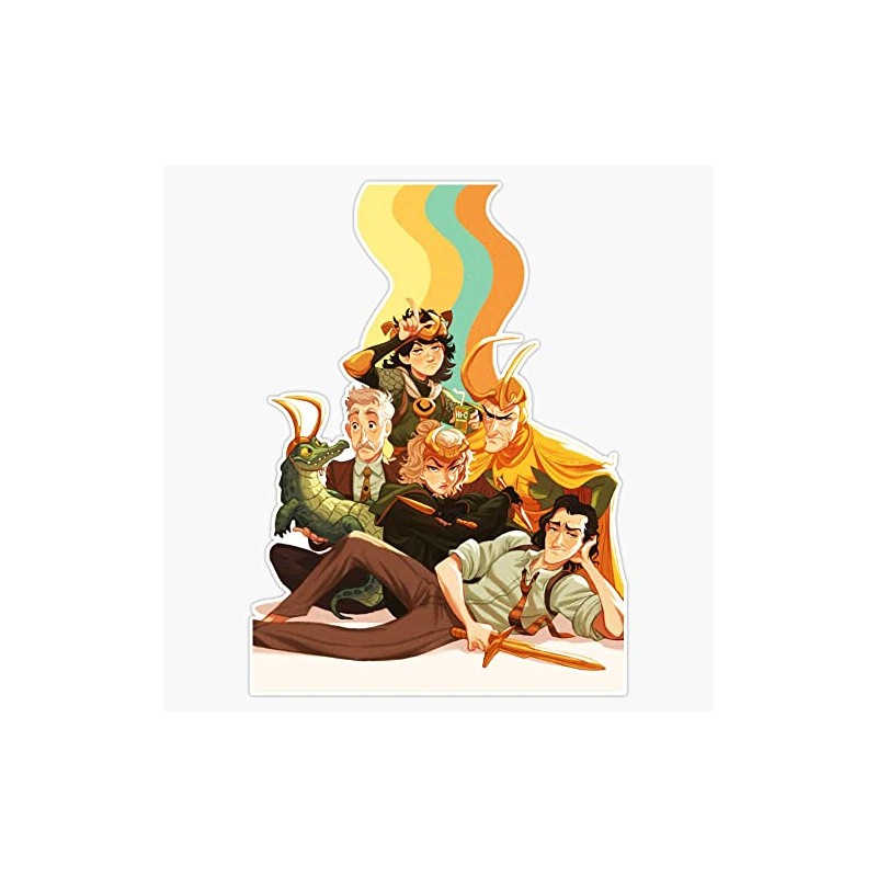 Alligator Loki Bumper Sticker Vinyl Decal 5 inches