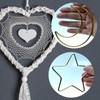 12 Pieces Metal Hoop Rings for Dream Catcher Making, Moon,