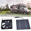 Solar Powered Exhaust Fan 10W Single Fan Waterproof Solar Panel