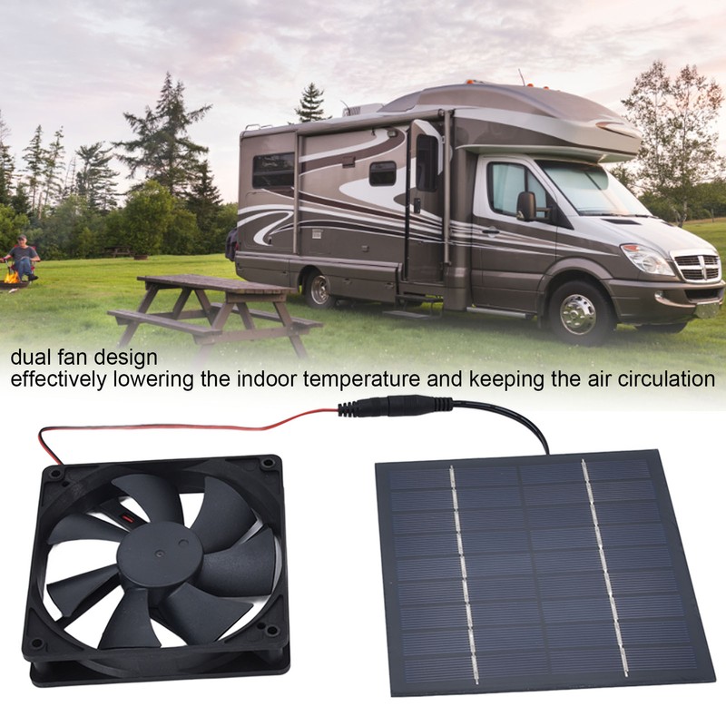 Solar Powered Exhaust Fan 10W Single Fan Waterproof Solar Panel