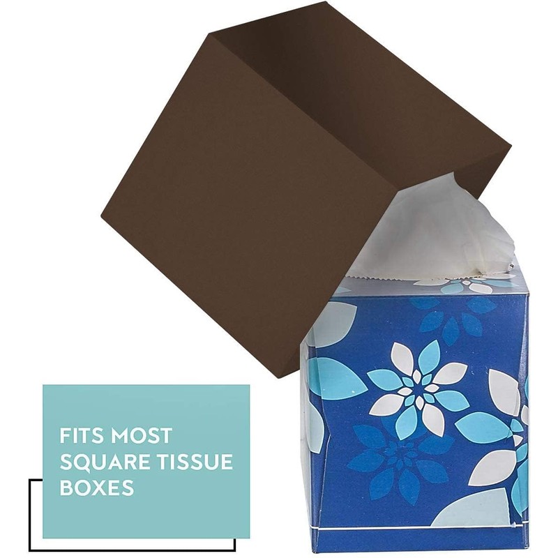 Bronze Tissue Box Cover Square - Plastic Facial Tissue Box