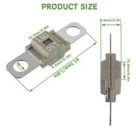 BOJACK AMI/Midi 150A High Current Fuse - Bolt-on Fuse 150 Amp for Cars, Trucks, Construction Vehicles, Buses, Caravans (Pack of 3)