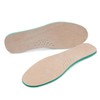 FOMIYES 3pairs Breathable Sports Insoles Pigskin Absorption Pads for No