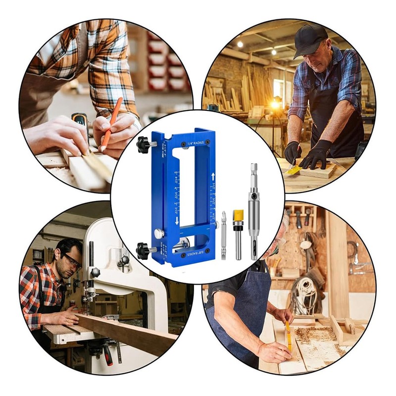 Yuguocly Aluminum Alloy Door Hinge Jig for Door and Jamb/Frame