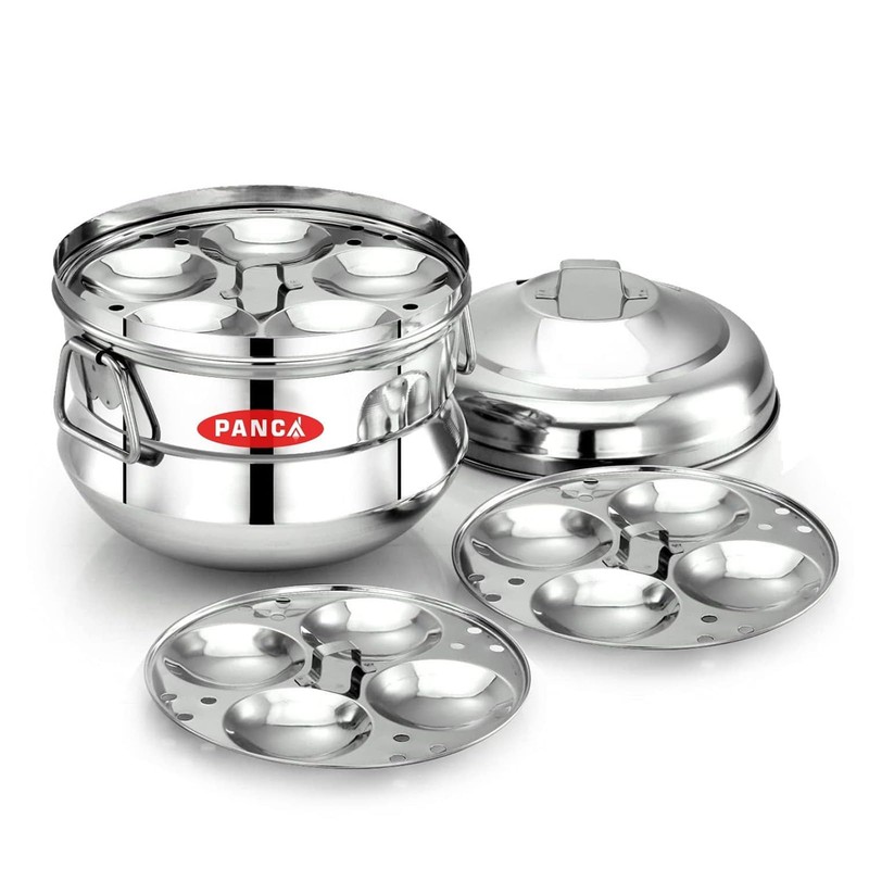 PANCA Stainless Steel Idli Maker 3 Plate 13 Idli Panai