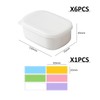 USHXVG 6-Piece Lunch Box, 1 Sheet Of 6 Classification Labels,