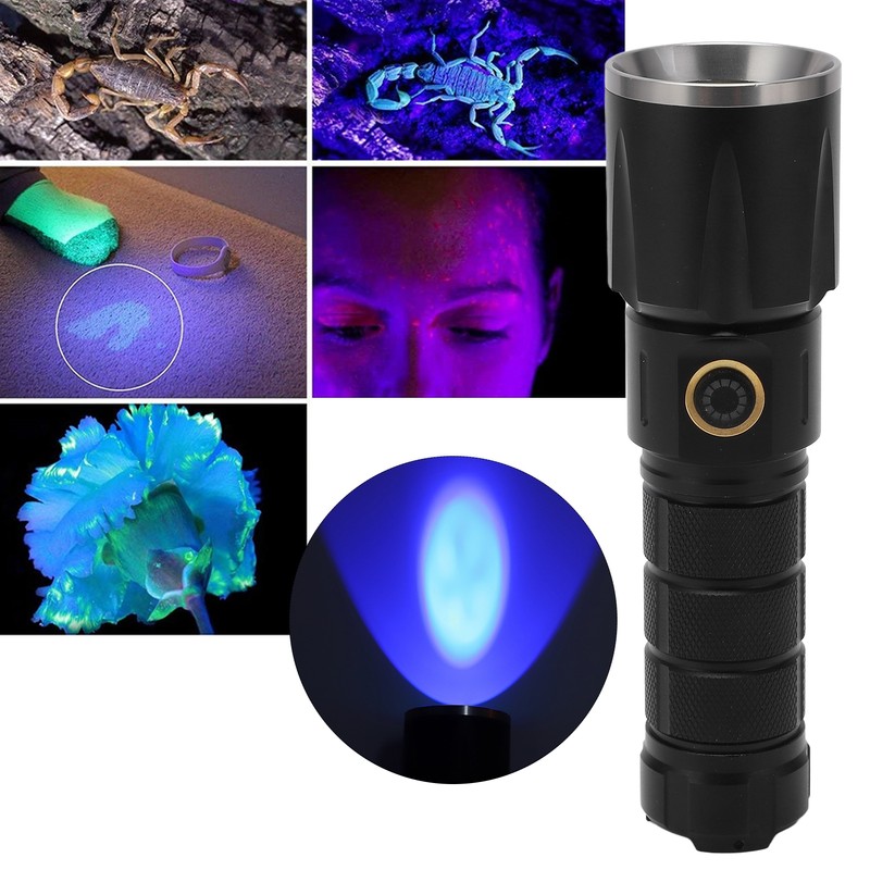 UV Flashlight Black Light Flashligh 4 Core 15W for Pet