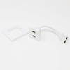 Alcasa HDMI Mounting Frame / Junction Box with 2 HDMI