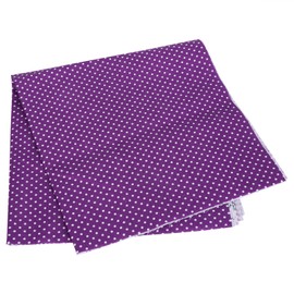 2 Set Cotton Fabric Plain Weave Printing Cloth DIY Sewing Quilting PatchWork 5 Colors 50x50cm(Purple )