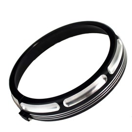 Motorcycle 7" Burst Headlight Headlamp Trim Ring For Harley Touring Street Glide Road King Electra Glide 2006-2018