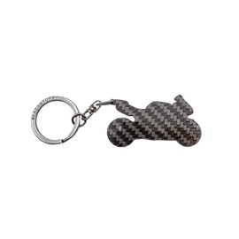 BlackStuff Carbon Fibre Keyring Compatible with Motorcycle YZF-R1 2009-2014 BM-013, black