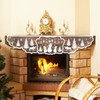 Christmas Fireplace Scarf 20 x 90 Inch Fireplace Cloth White