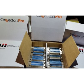 Connectors Pro Pc Accessories 10 Pairs DB25 Male and Female D-Sub 25P Solder Type Connector, 20-Pack (10 Male + 10 Female)