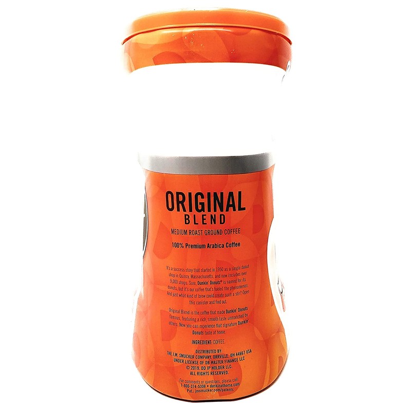 Dunkin Donuts Original Blend Ground Coffee - 90 oz Total