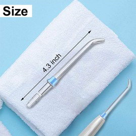 2Pcs Replacement Classic Jet Tips for Waterpik Flosser WP100 WP250 WP300 WP450 WP660 WP900Other Oral Irrigators(Blue)